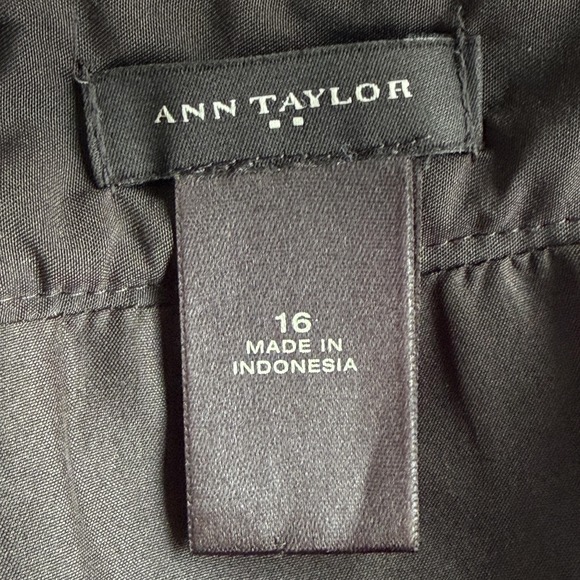 Ann Taylor Factory Skirt Women16 Black Pink Tweed Check Pencil Lined Career Work - Picture 7 of 10